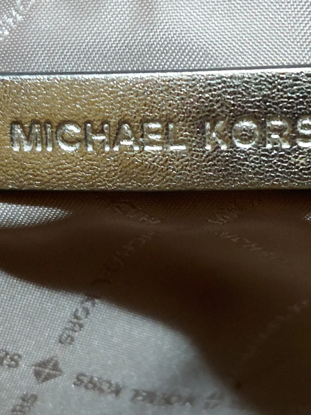 Michael Kors Metallic Gold Chain-Handle Tote Bag